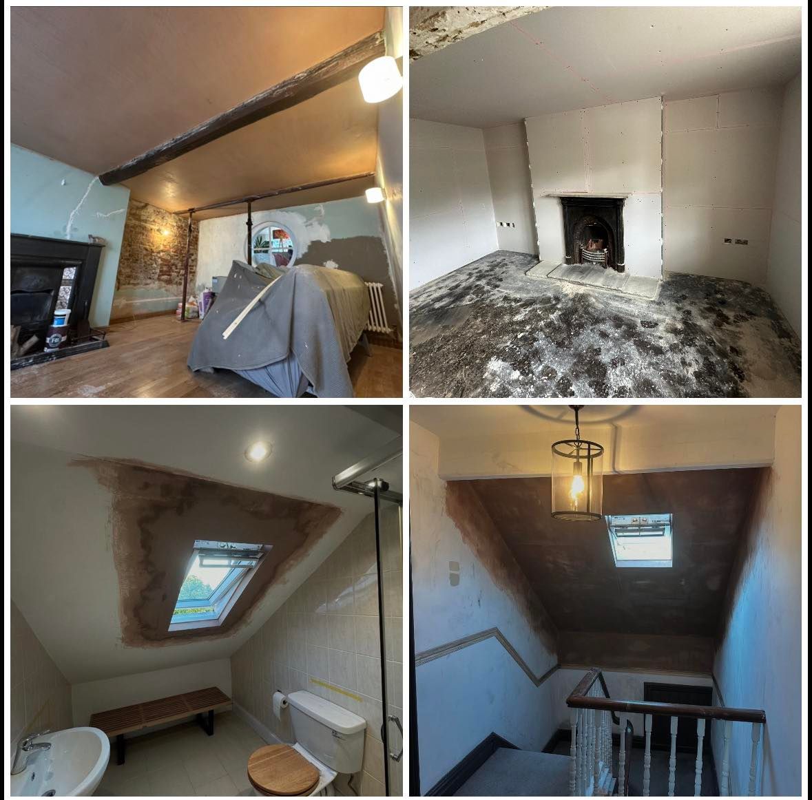 LGC Plastering transformation collage